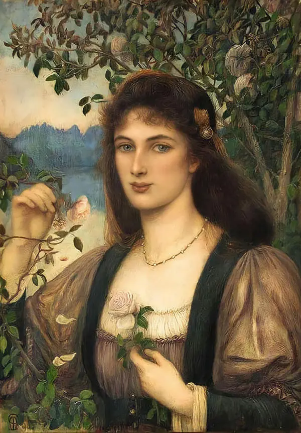 A Rose from Armida's Garden 1894 By Marie Spartali Stillman