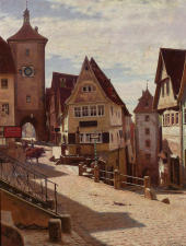Corner of Plonlein in Rothenburg c1896 By Aleksander Gierymski