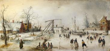 A Winter Scene 1610 By Hendrick Avercamp