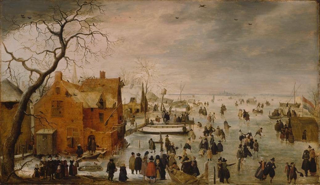 Ice Landscape 1610 by Hendrick Avercamp | Oil Painting Reproduction
