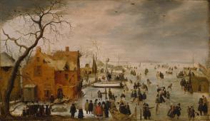 Ice Landscape 1610 By Hendrick Avercamp