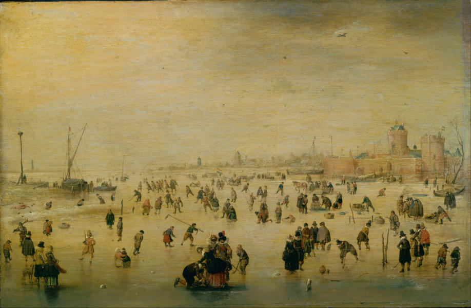 Skating Scene 1620 by Hendrick Avercamp | Oil Painting Reproduction