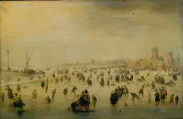 Skating Scene 1620 By Hendrick Avercamp