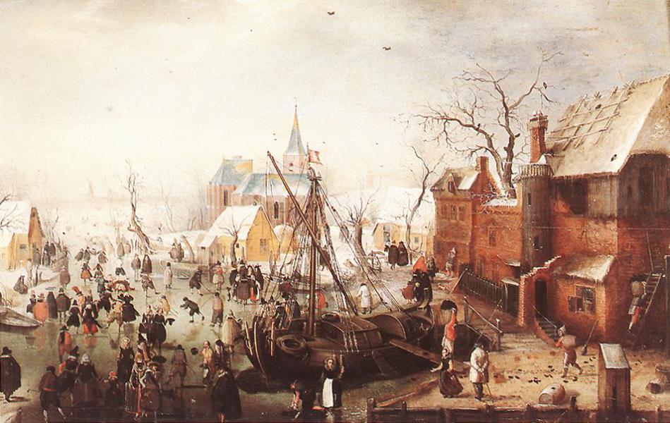 Winter Landscape Near Ijsselmuiden 1600 | Oil Painting Reproduction