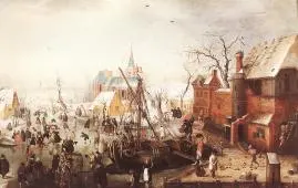 Winter Landscape Near Ijsselmuiden 1600 By Hendrick Avercamp