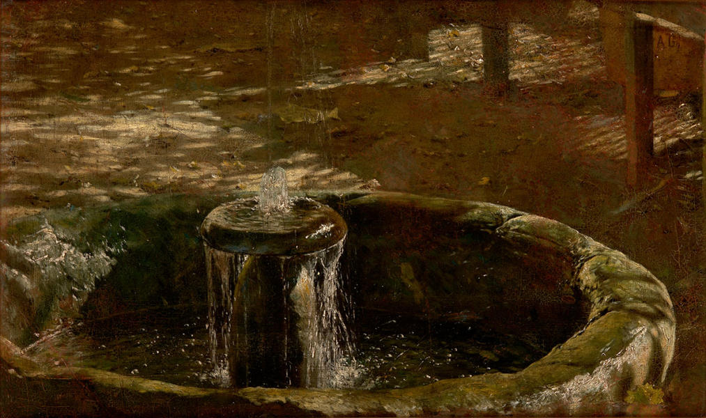 Fountain c1876 by Aleksander Gierymski | Oil Painting Reproduction