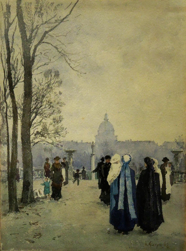 Stroll in the Park c1891 | Oil Painting Reproduction
