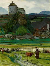 View of the Kufstein Fortress Vicinity By Aleksander Gierymski