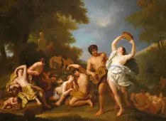 A Bacchanalian Revel 1746 By Henri de Favanne