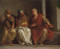 Four Philosophers Conversing By Henri de Favanne