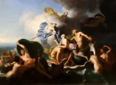 Juno Comes to the Ocean to Ask By Henri de Favanne