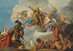 La Bataille D'Almanca or la Bataille de Villaviciosa By Henri de Favanne