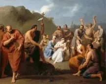 Saint John The Baptist Preaching By Henri de Favanne