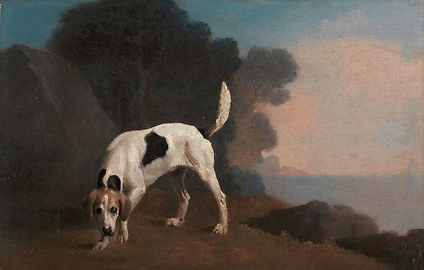Foxhound on the Scent by George Stubbs | Oil Painting Reproduction