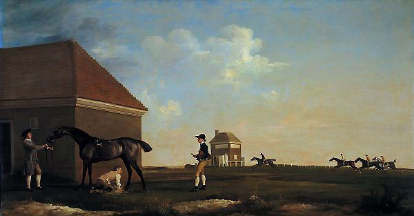 Gimcrack on Newmarket Heath with a Trainer a Stable Lad and a Jockey | Oil Painting Reproduction