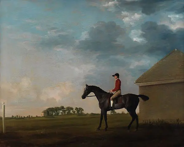 Gimcrack with John Pratt up on Newmarket Heath By George Stubbs