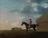 Gimcrack with John Pratt up on Newmarket Heath By George Stubbs