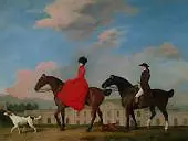 John and Sophia Musters riding at Colwick Hall By George Stubbs
