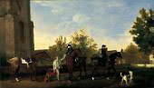 Lord Torrington's Hunt Servants Setting out from Southill By George Stubbs