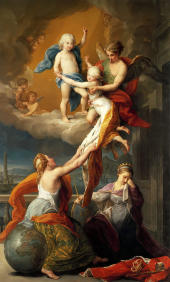 Allegory For The Death Of Ferdinand IV's Two Children By Pompeo Batoni