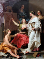 Allegory Of Arts 1740 By Pompeo Batoni