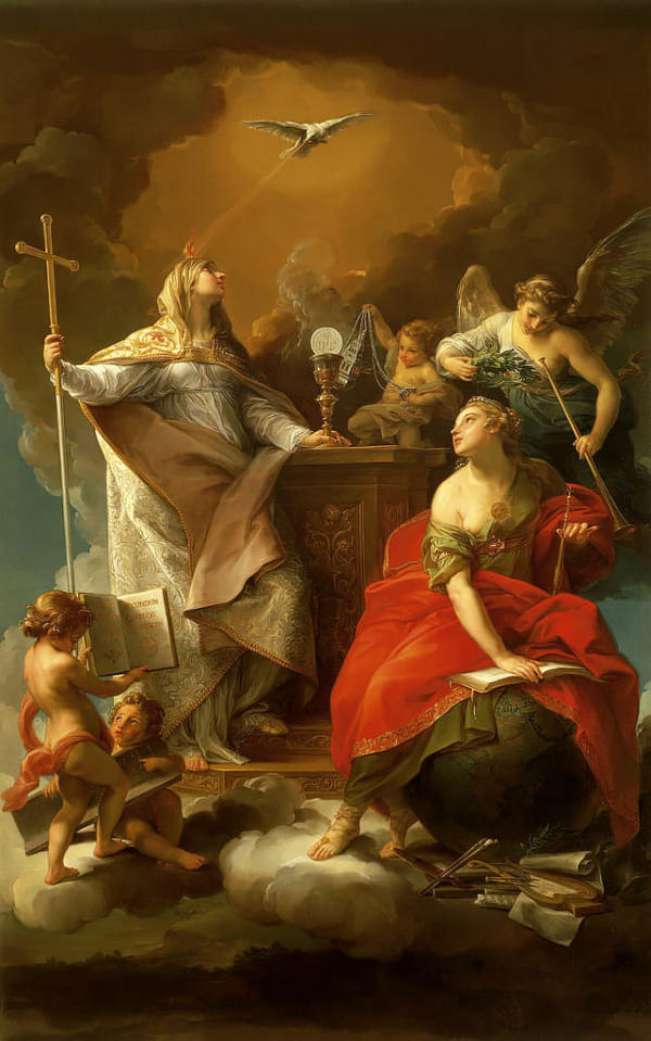 Allegory Of Religion by Pompeo Batoni | Oil Painting Reproduction