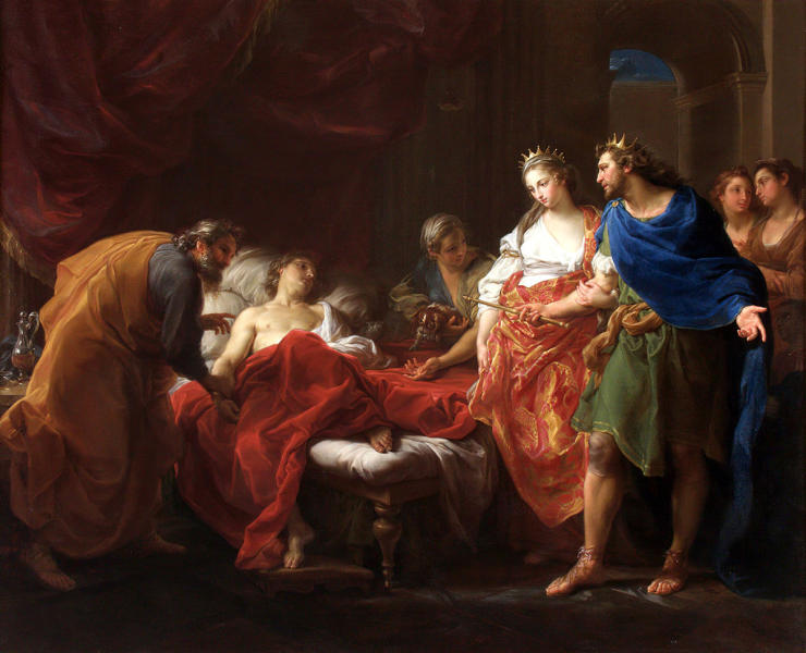 Antiochus And Stratonice by Pompeo Batoni | Oil Painting Reproduction