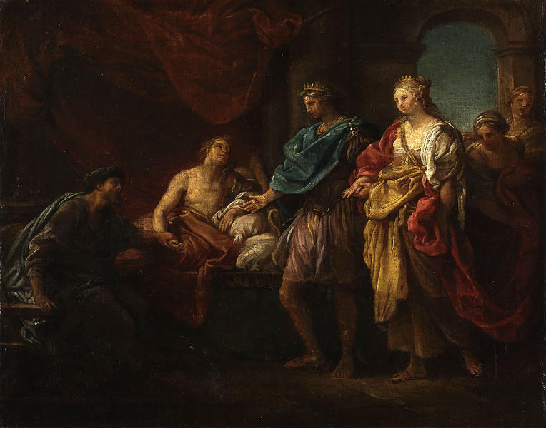 Antiochus And Stratonice II by Pompeo Batoni | Oil Painting Reproduction
