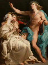 Apollo And Two Muses 1741 By Pompeo Batoni