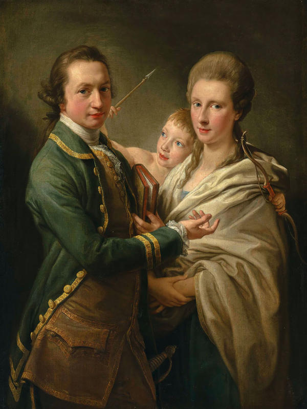 Arthur Saunders Gore Viscount Sudley Later 2nd Earl Of Arran And His Wife | Oil Painting Reproduction