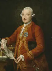Don José Moñino y Redondo Count Of Floridablanca By Pompeo Batoni