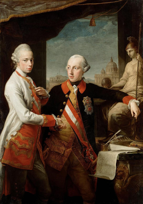 Emperor Joseph II With Grand Duke Pietro Leopoldo Of Tuscany | Oil Painting Reproduction