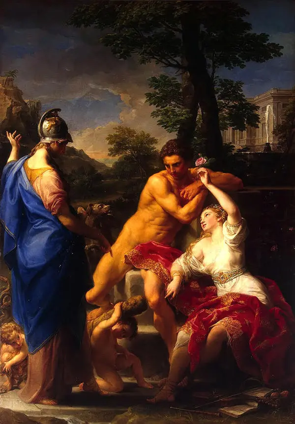 Hercules At The Crossroads 1765 By Pompeo Batoni