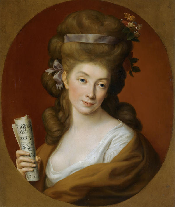 Izabela z Lubomirskich Potocka Jako Polihymnia | Oil Painting Reproduction