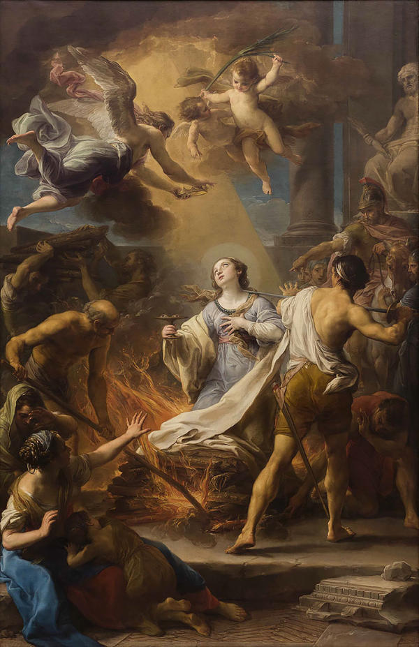 Martyrdom Of Saint Lucia Of Syracuse | Oil Painting Reproduction