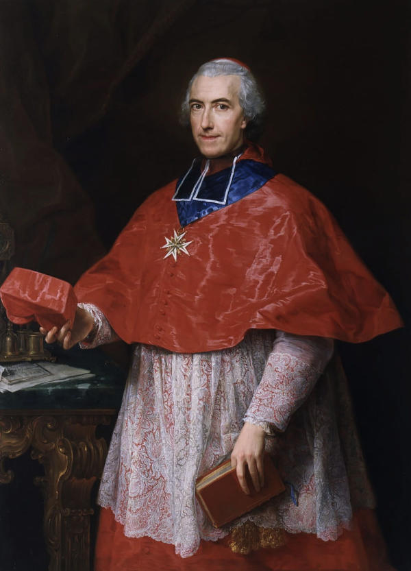Portrait Of Cardinal Jean François Joseph de Rochechouart | Oil Painting Reproduction