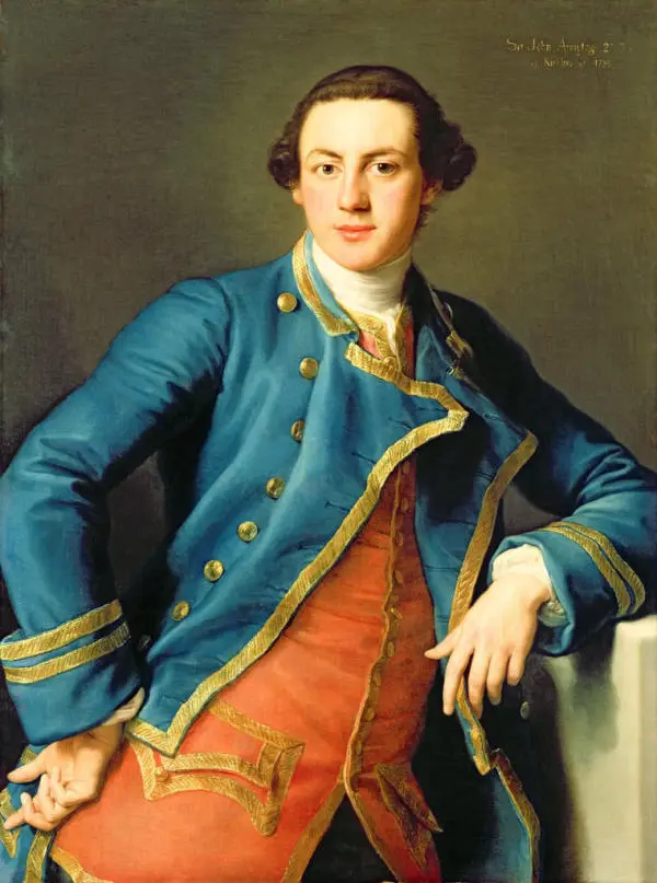 Portrait Of Sir John Armytage 2nd Bart Of Kirklees By Pompeo Batoni