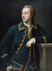 Portrait Of A Man In A Green Suit By Pompeo Batoni