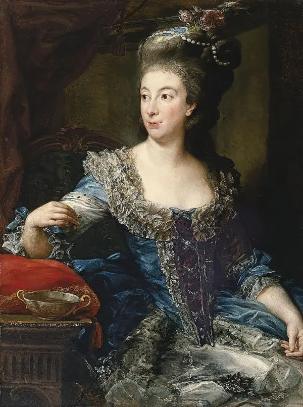 Portrait Of The Countess Maria Benedetta Of San Martino By Pompeo Batoni