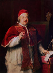 Portrait Of The Pope Clement XIII By Pompeo Batoni