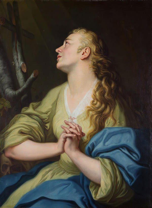 Repentant Mary Magdalene by Pompeo Batoni | Oil Painting Reproduction