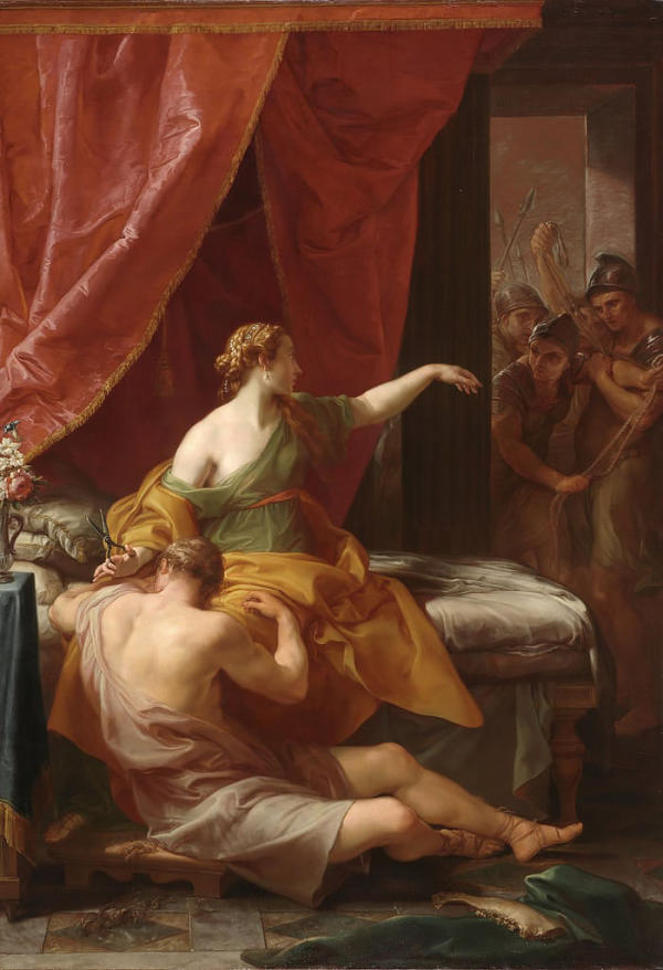 Samson And Delilah 1766 by Pompeo Batoni | Oil Painting Reproduction