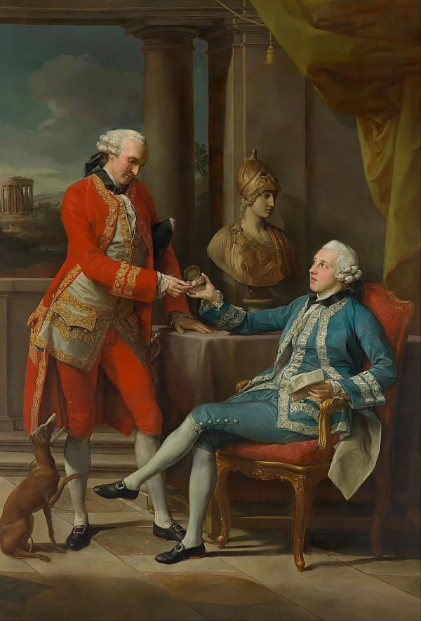Sir Sampson Gideon And An Unidentified Companion | Oil Painting Reproduction