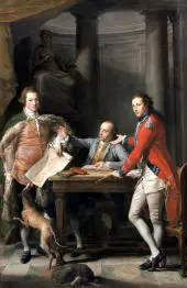Sir Watkin Williams Wynn 4th Bt. Thomas Apperley And Captain Edward Hamilton By Pompeo Batoni