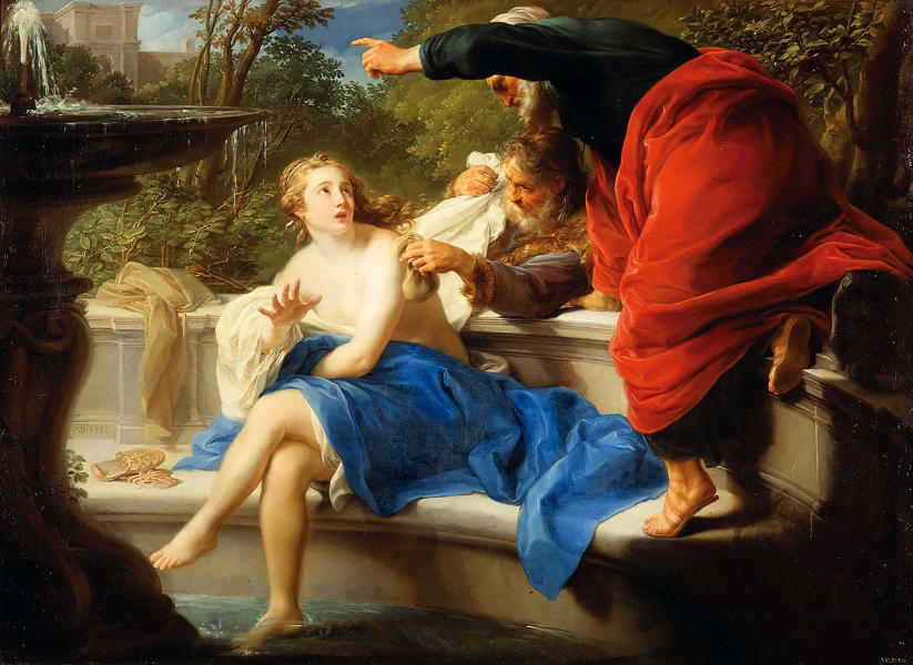 Susanna And The Elders 1751 by Pompeo Batoni | Oil Painting Reproduction