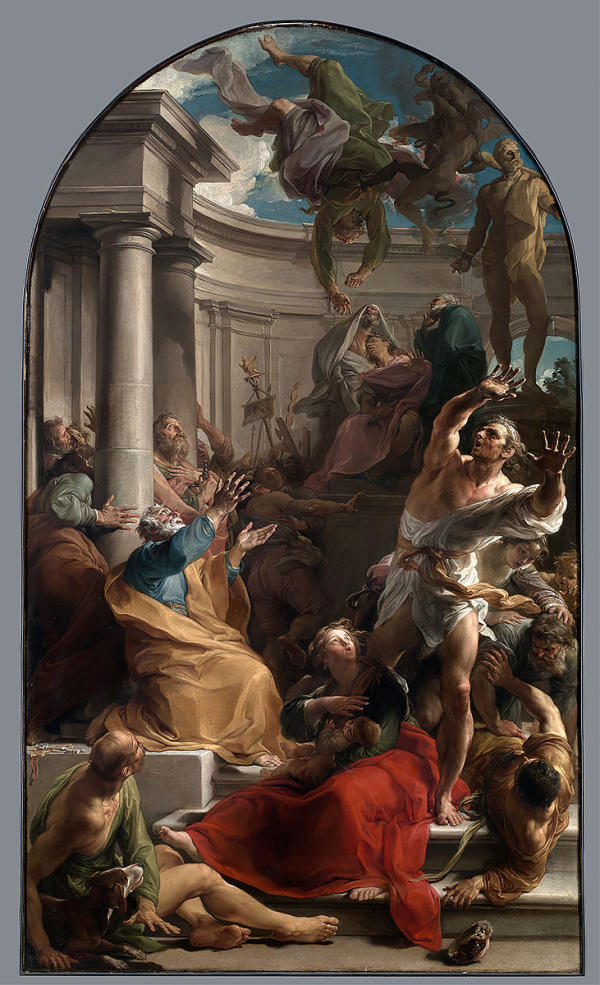 The Fall Of Simon Magus by Pompeo Batoni | Oil Painting Reproduction