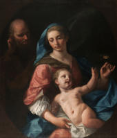 The Holy Family By Pompeo Batoni