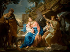 The Rest On The Flight Into Egypt By Pompeo Batoni