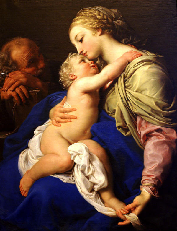 The Sacred Family 1760 by Pompeo Batoni | Oil Painting Reproduction