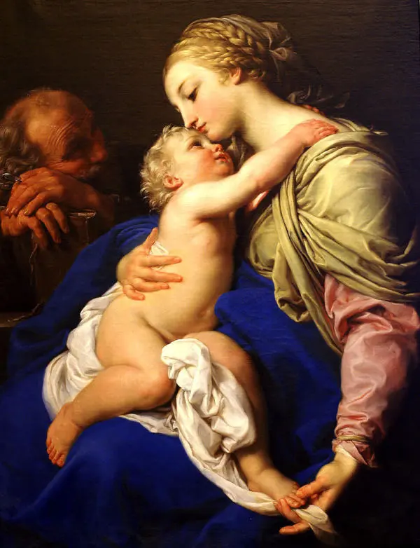 The Sacred Family 1760 By Pompeo Batoni